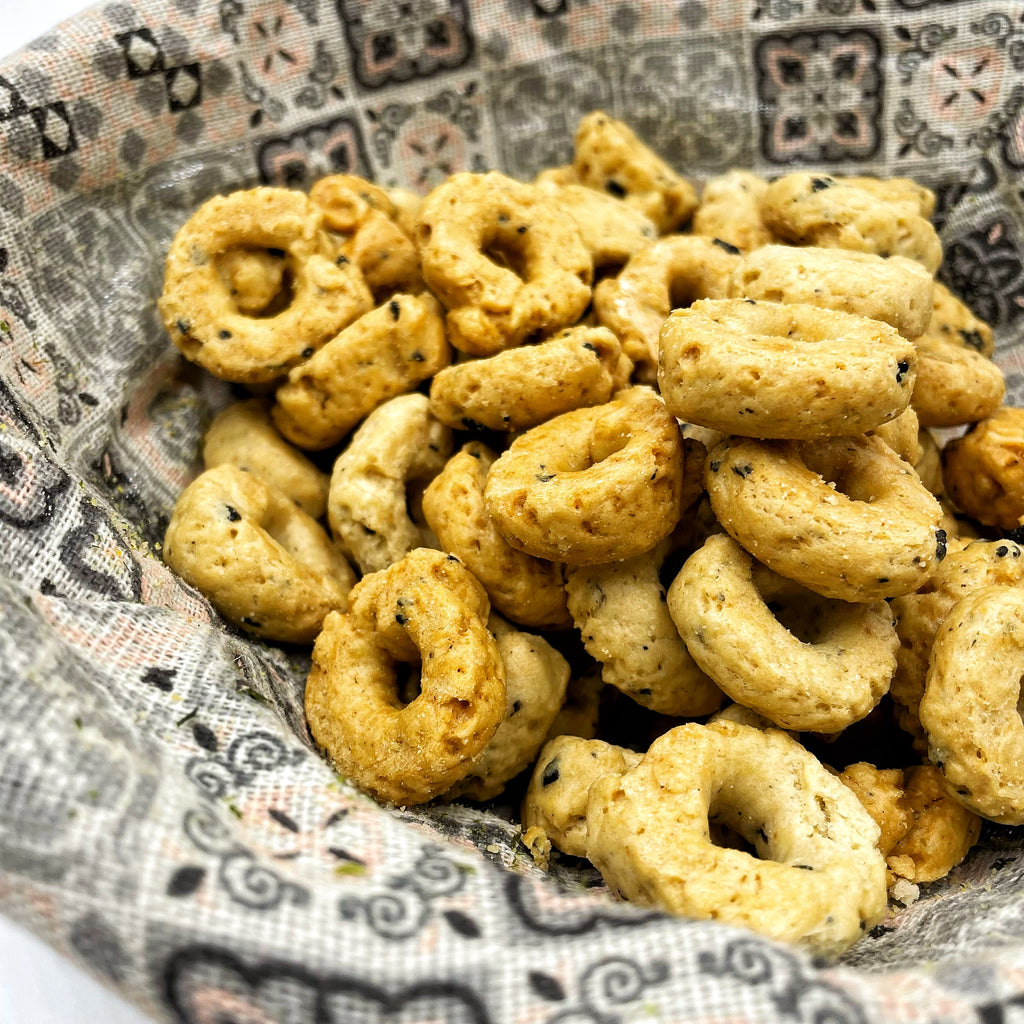 Tarallini "Chipsy" alle Olive Nere Fatti a Mano 250gr