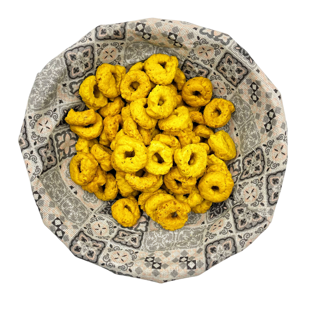 Tarallini "Chipsy" Curcuma, Zenzero e Pepe Fatti a Mano 250gr