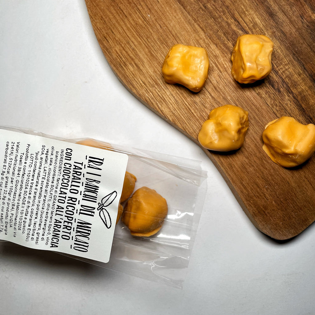 Pralina di Tarallo Ricoperta al Gusto Arancia 100gr