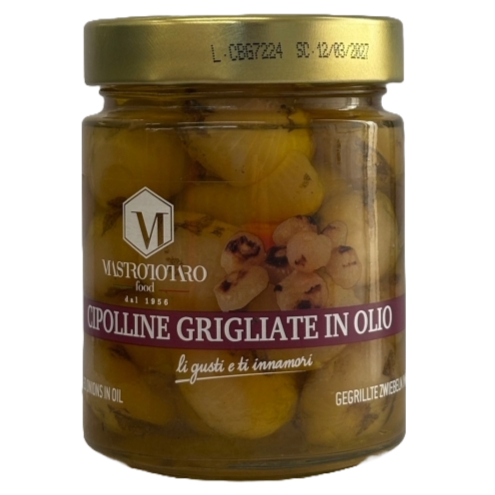 Cipolline Grigliate in Olio Extra Vergine di Oliva - Mastrototaro 370gr