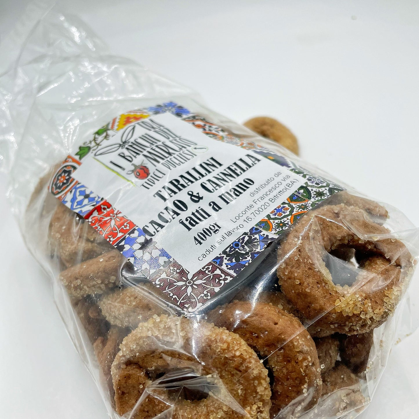 Taralli Cacao e Cannella fatti a mano 400gr