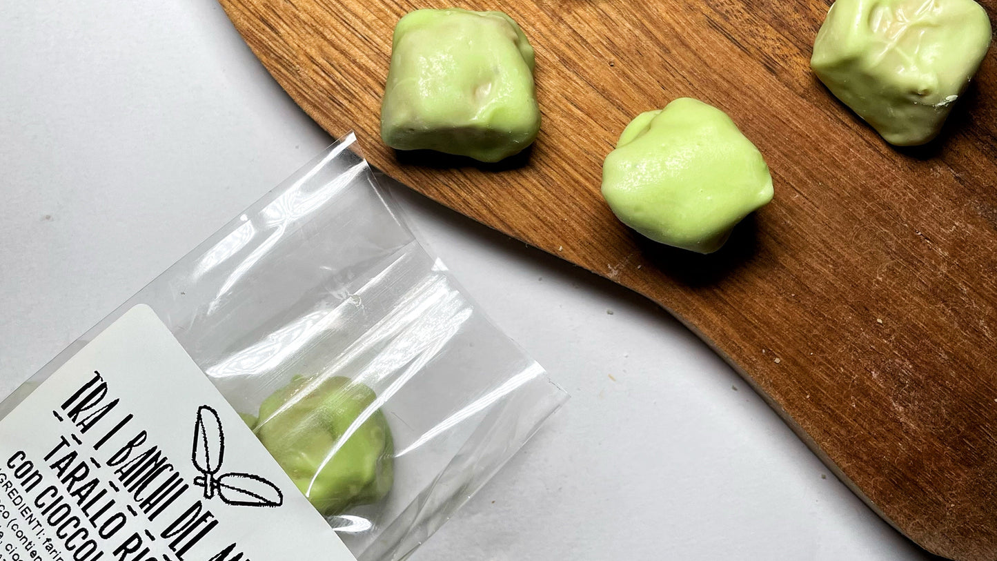 Pralina di Tarallo Ricoperta con Cioccolato al Limone 100gr
