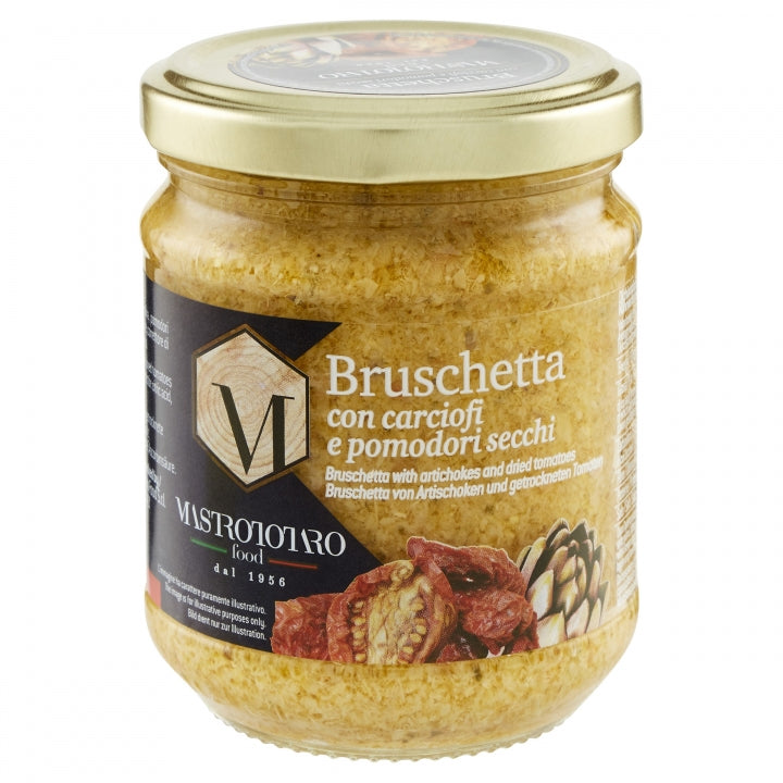 Bruschetta con Carciofi e Pomodori Secchi - Mastrototaro 180gr