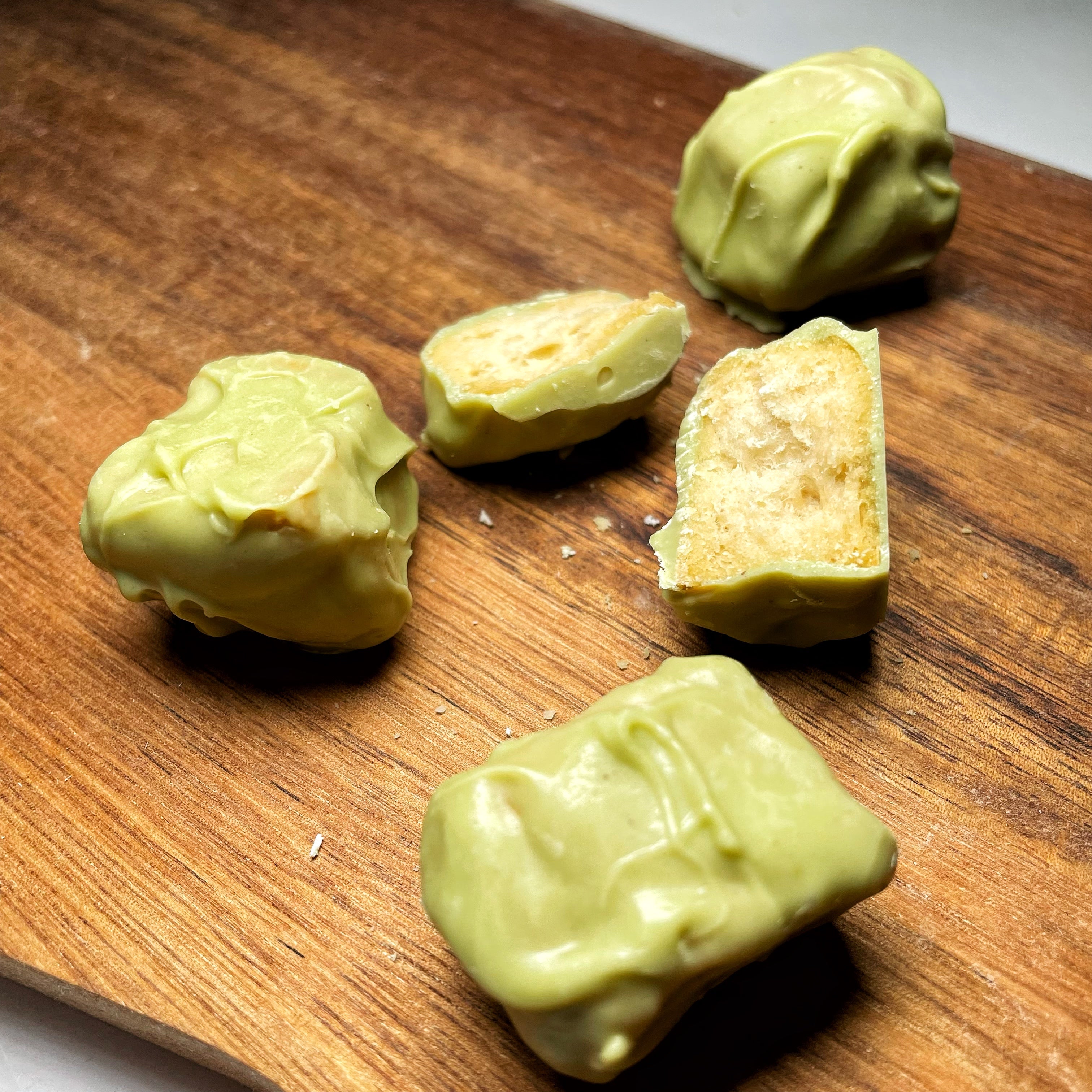 Pralina di Tarallo Ricoperta con Cioccolato al Pistacchio 100gr