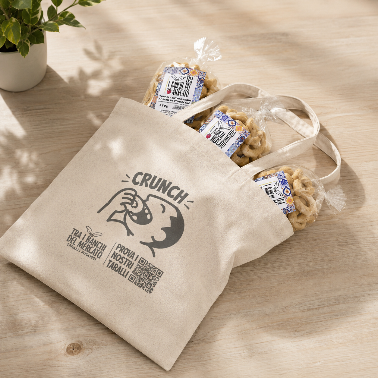 Shopping Bag "CRUNCH" in Cotone Naturale