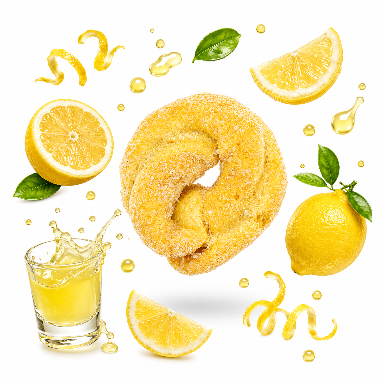 Taralli Zuccherati al Limoncello Fatti a Mano 250gr