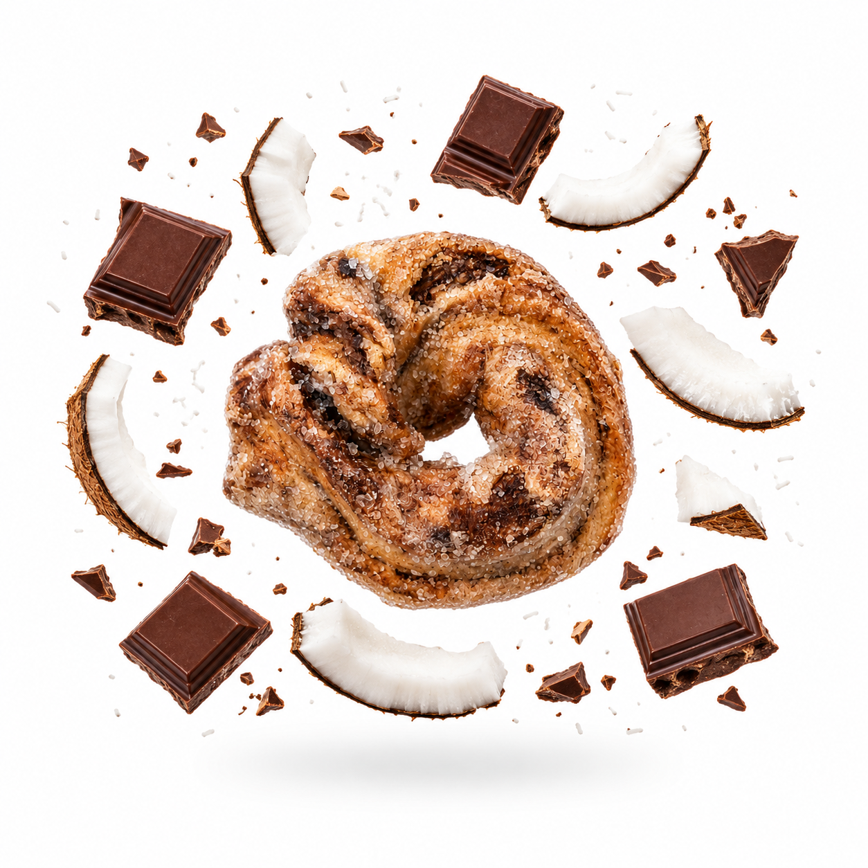Taralli Zuccherati Cocco e Cioccolato Fatti a Mano 250gr