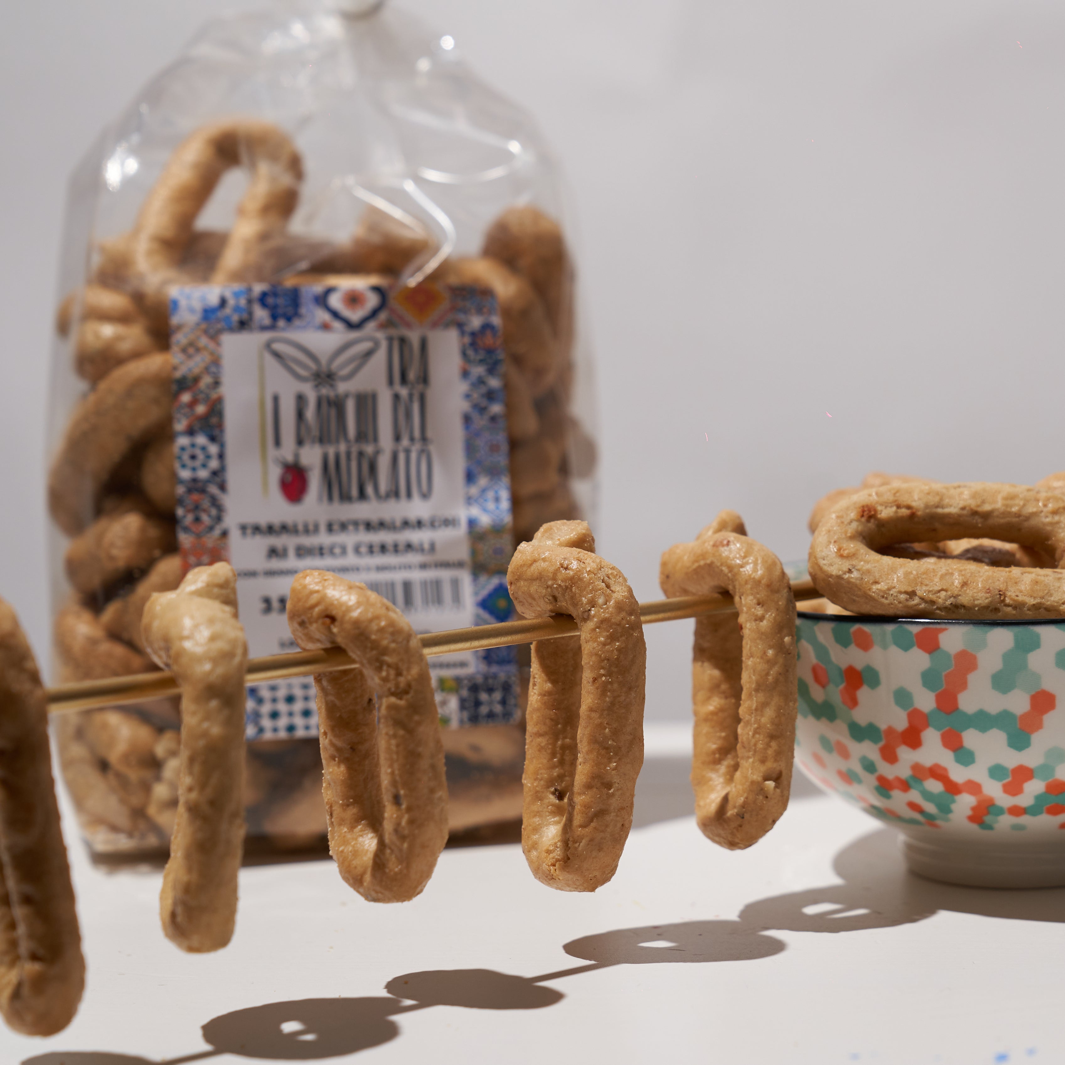 Tarallo ai dieci Cereali con Farine Italiane senza lievito 350gr