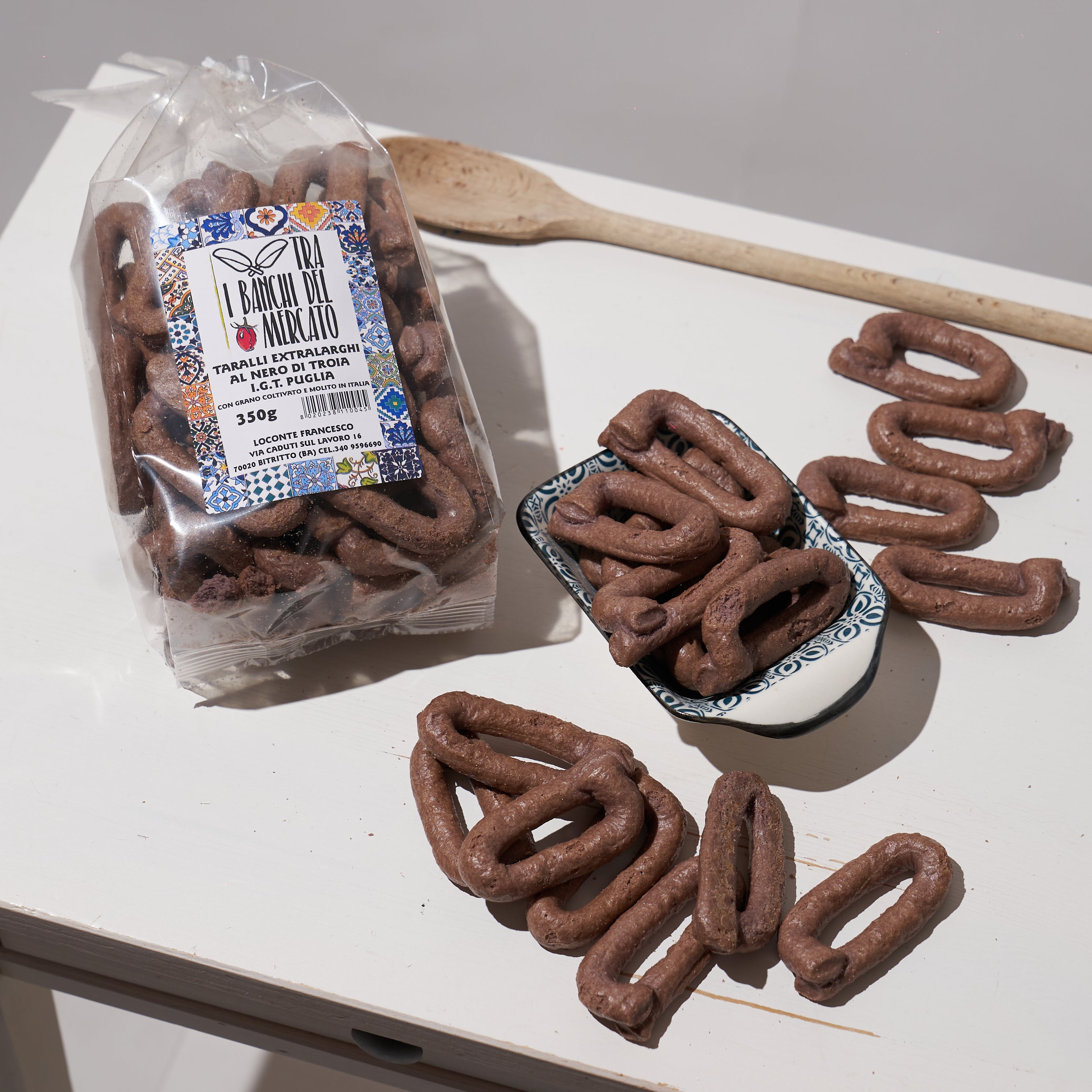 Red Wine Taralli with Yeast-Free Italian Flours 350g
