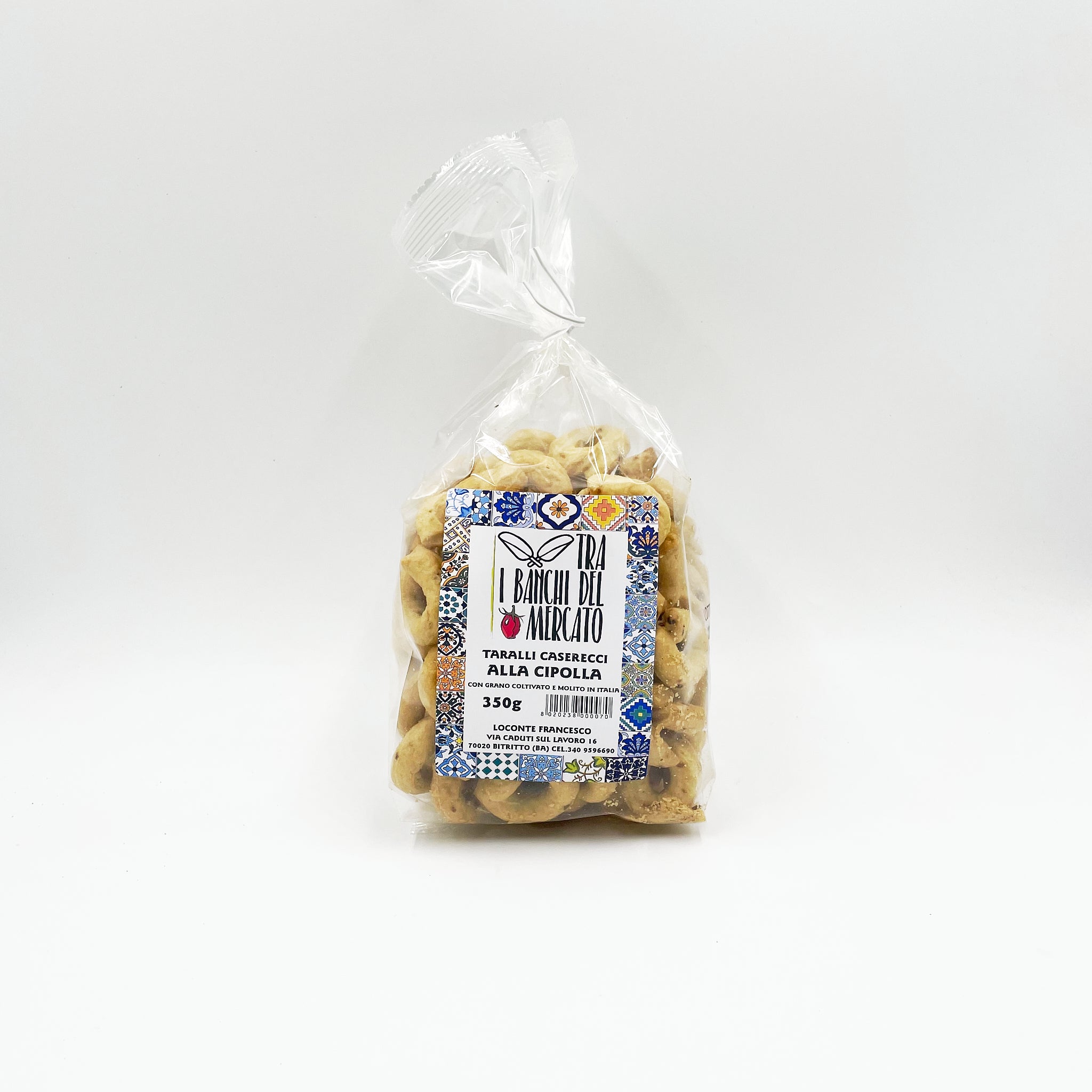 Onion Tarallini with Italian Flours without Yeast 350g