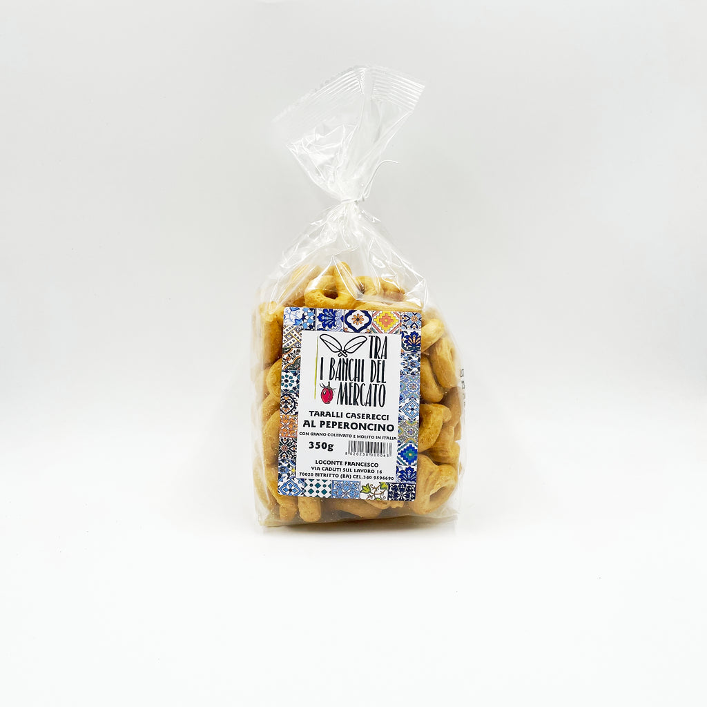 Chili Tarallini with Italian Flours, Yeast-Free, 350g