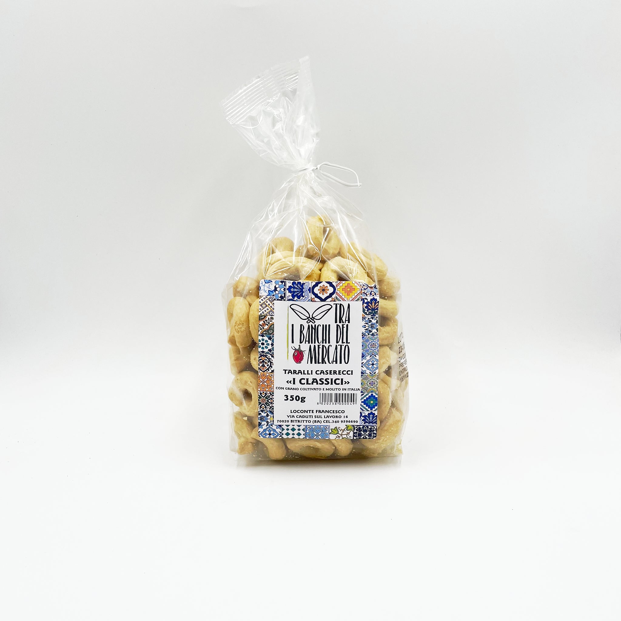 Tarallini Classici con Farine Italiane senza lievito 350gr