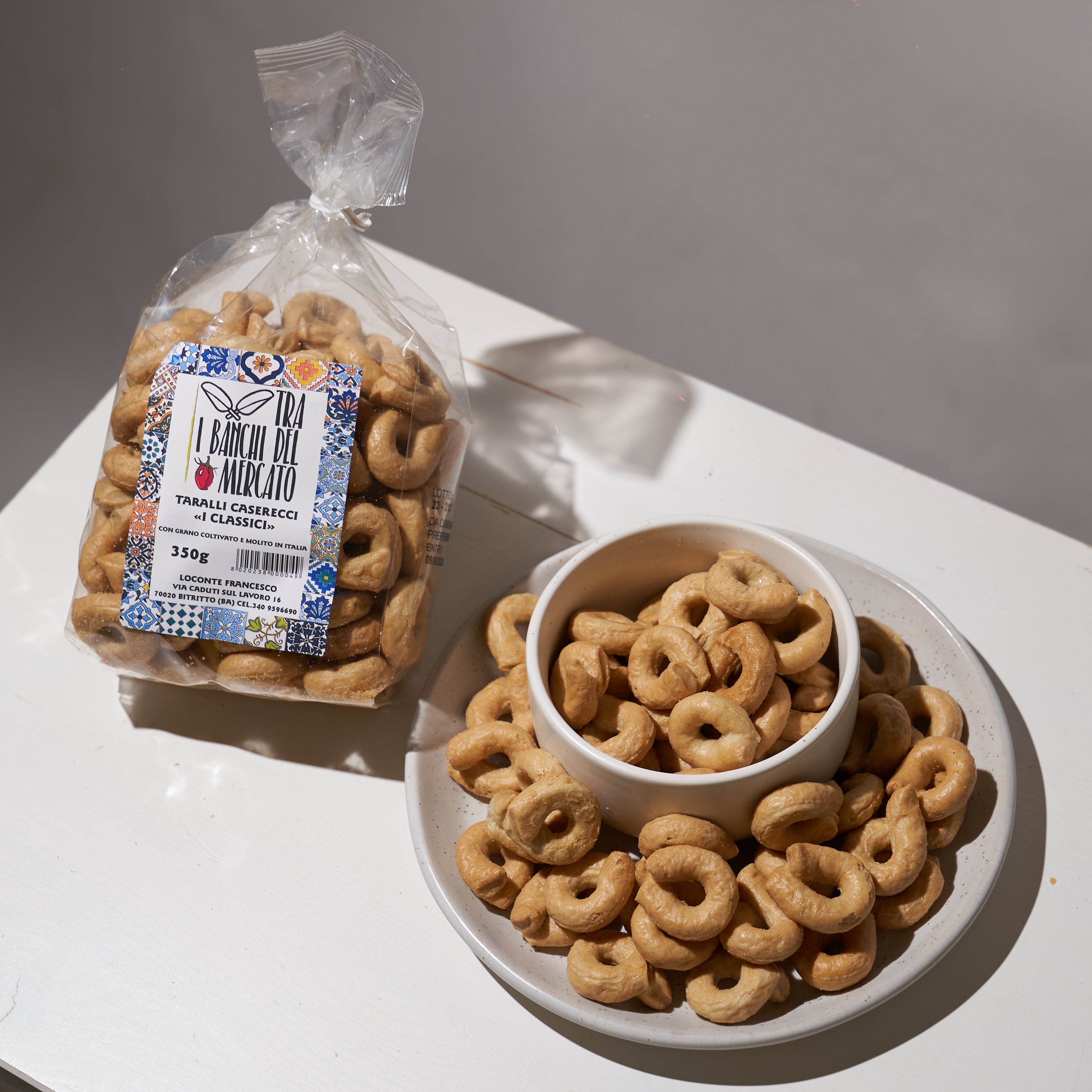 Tarallini Classici con Farine Italiane senza lievito 350gr