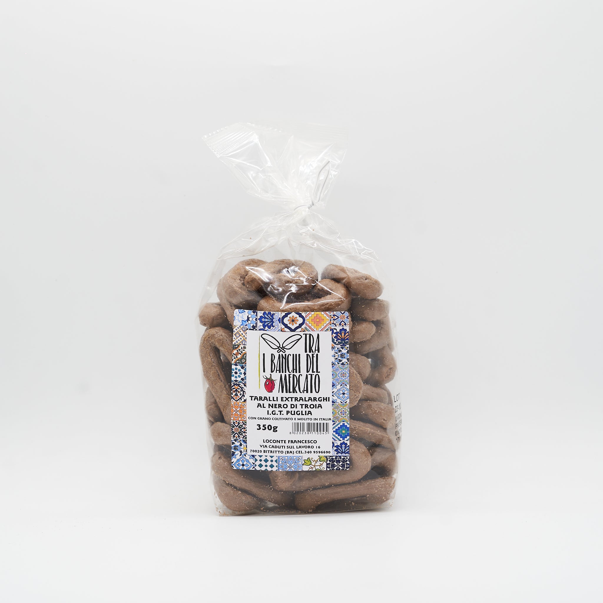 Red Wine Taralli with Yeast-Free Italian Flours 350g