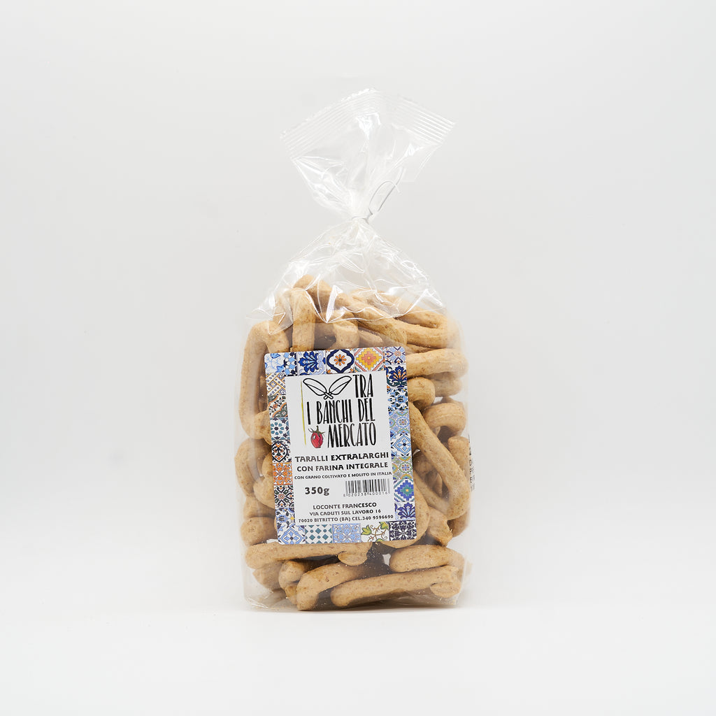 Wholemeal Taralli with Italian Flours, Yeast-Free, 350g