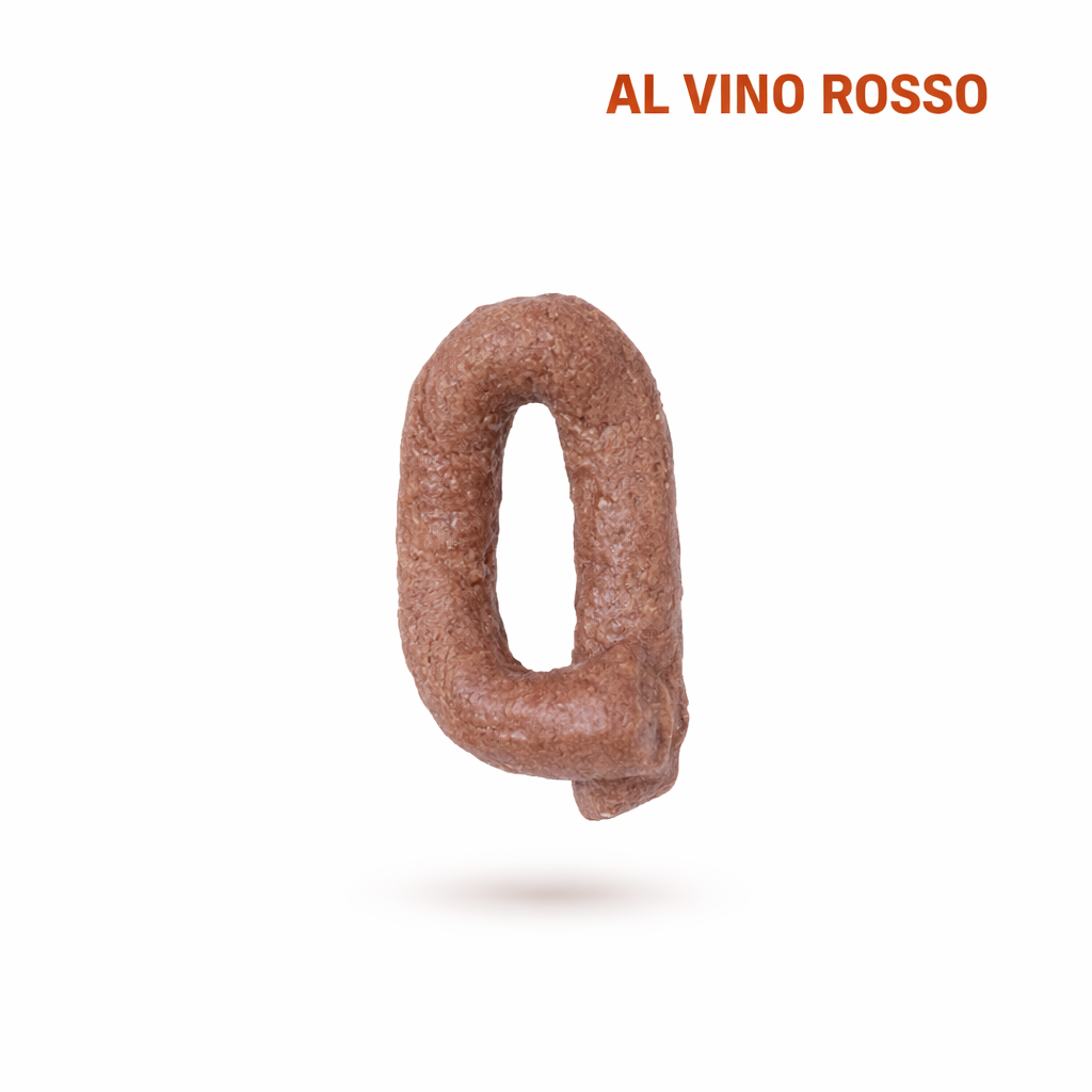 Taralli al Vino Rosso con Farine Italiane senza lievito 350gr