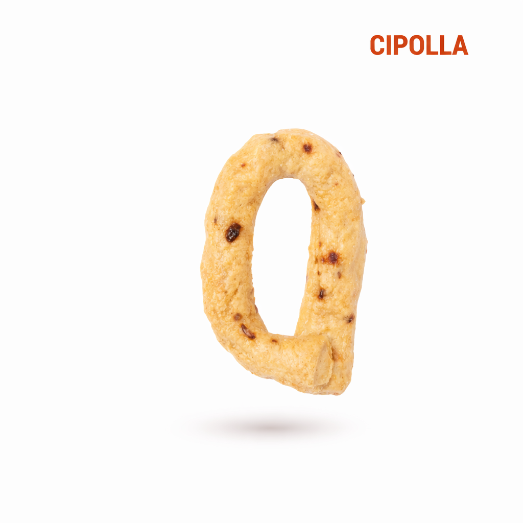 Taralli alla Cipolla con Farine Italiane senza lievito 350gr